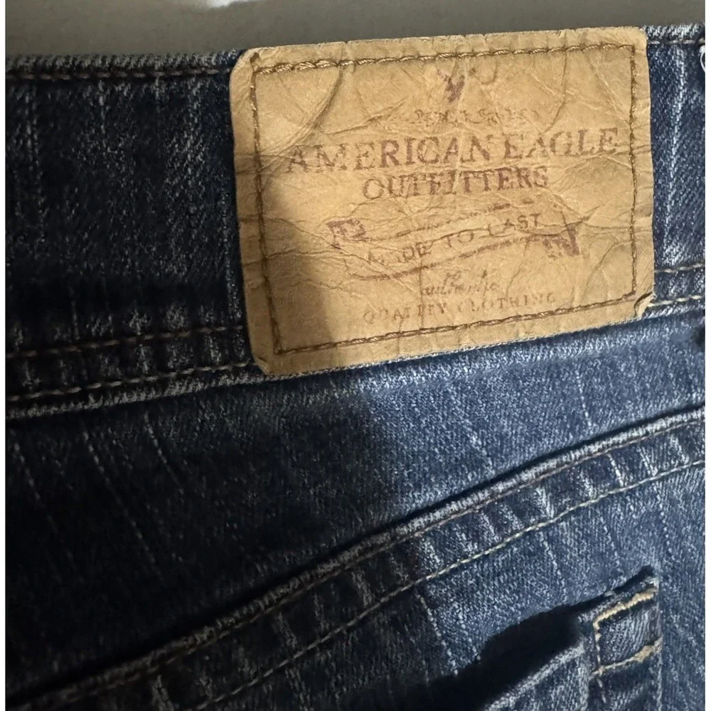 American Eagle Outfitters Women's Bootcut Jeans 14 Regular Blue Denim 5-Pocket